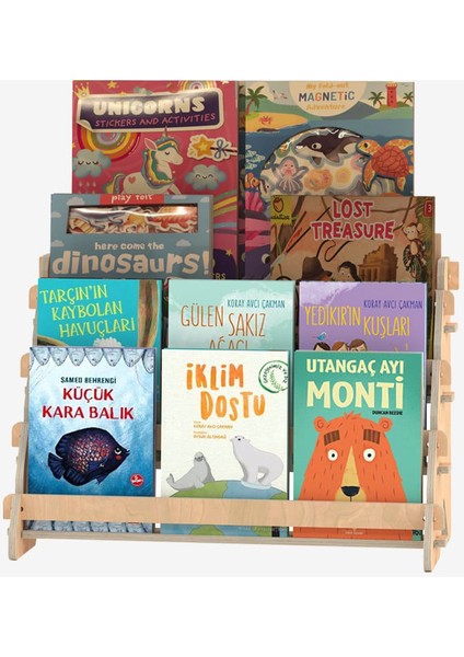Ona Montessori Ahşap Çocuk Kitaplık fırsatları
