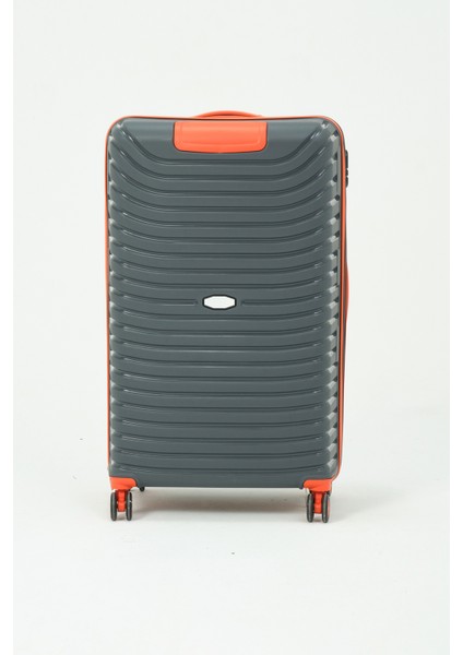 Unisex Füme Turuncu Büyük Boy Silikon Kırılmaz Pp Valiz fiyatları