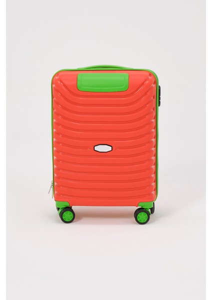 Unisex Turuncu Yeşil Kabin Boy Küçük Silikon Kırılmaz Pp Valiz modelleri