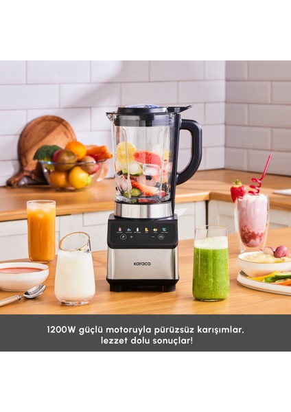 Color Touch Screen Smoothie Blender Inox 1200w modelleri