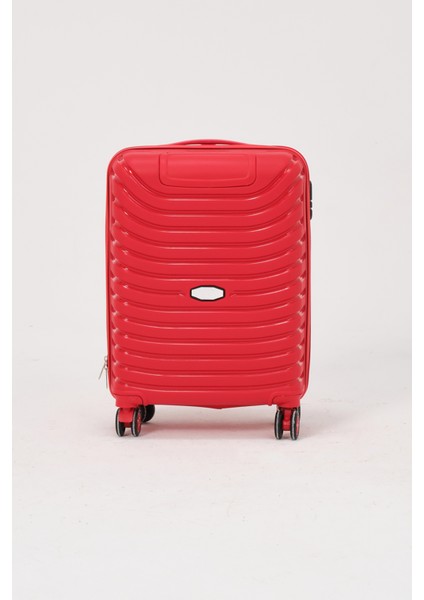 Unisex Kırmızı Kabin Boy Küçük Silikon Kırılmaz Pp Valiz modelleri
