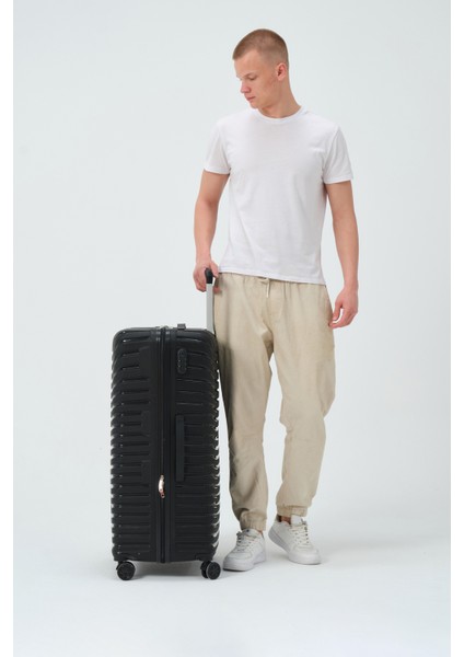 Unisex Siyah Büyük Boy Silikon Kırılmaz Pp Valiz fiyatları