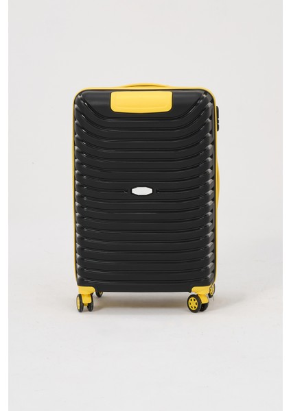Unisex Siyah Sarı Orta Boy Silikon Kırılmaz Pp Valiz fiyatları