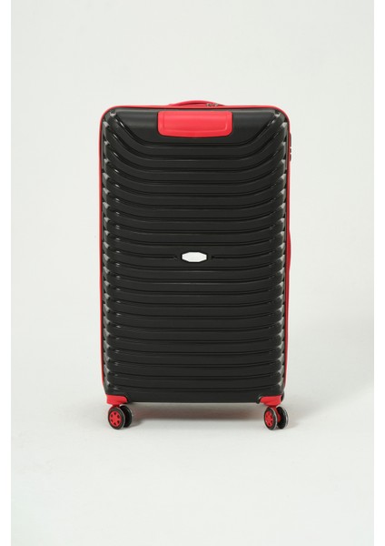Unisex Siyah Kırmızı Büyük Boy Silikon Kırılmaz Pp Valiz fiyatları