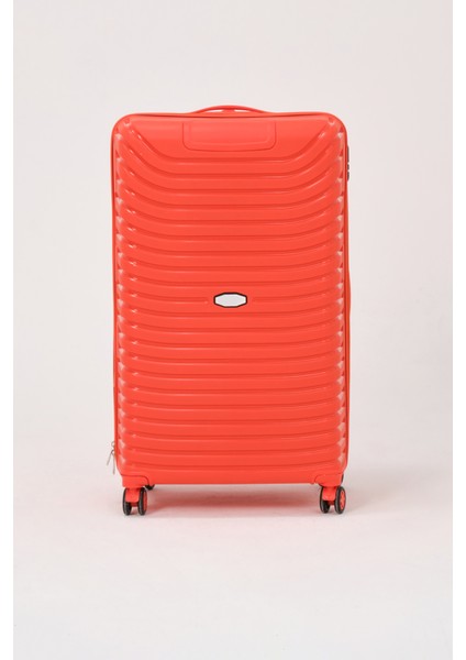 Unisex Turuncu Büyük Boy Silikon Kırılmaz Pp Valiz