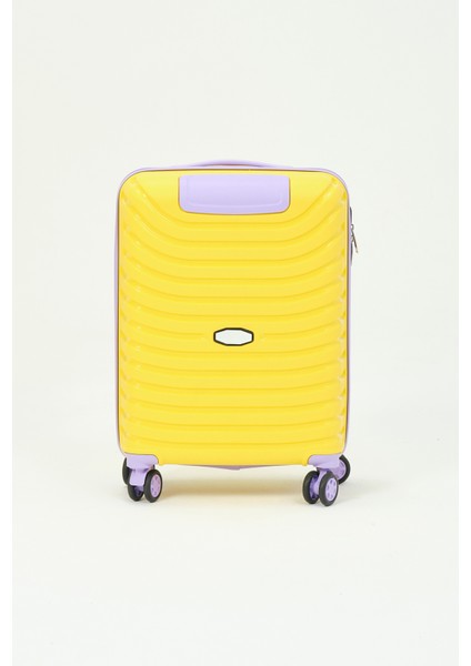 Unisex Sarı Lila Kabin Boy Küçük Silikon Kırılmaz Pp Valiz fiyatları