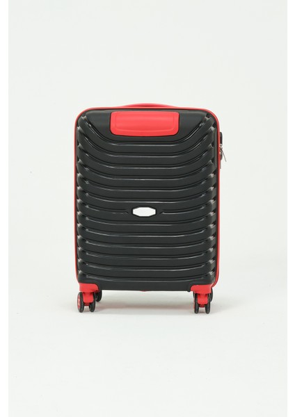 Unisex Siyah Kırmızı Kabin Boy Küçük Silikon Kırılmaz Pp Valiz modelleri