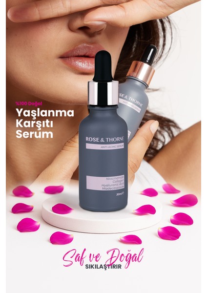 Serum Onarıcı Etkiyle Tüm Cilt Tipleri İçin 30 ml Gül Suyu İçerikli