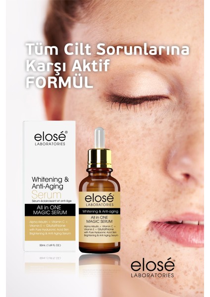 Lazer Epilasyon ve Peeling Sonrası Güneş Koruma Whitening And Anti Wrinkle Cilt Bakım Serumu 50 Ml. fırsatları