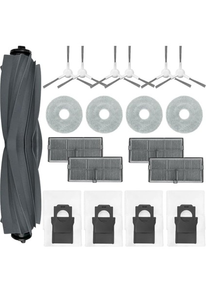 L10S Pro Ultra Heat Vakum Robotu Ana Yan Fırça Hepa Filtreleri Toz Torbaları Paspas Bezi Yedek Parça Seti (Yurt Dışından)