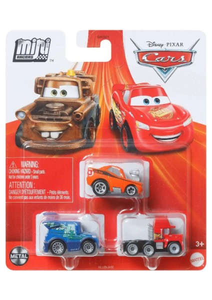 Pixar Cars 3lü Metal Arabalar