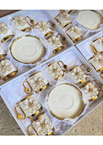 Porselen Lüks Özel Üretim Kahve Seti