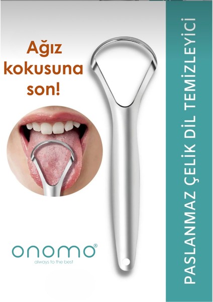 Paslanmaz Çelik Dil Temizleyici / Dil Sıyırıcı