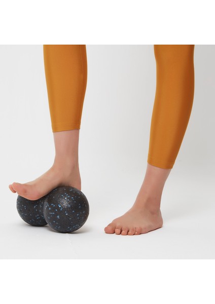 Peanut Lacrosse Massage Ball Fıstık Masaj Topu Siyah + Sarı Orta Sert indirimleri
