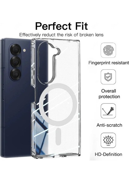 Samsung Galaxy Z Fold 7 Kılıf Embos Manyetik Şarj Özellikli Kapak modelleri