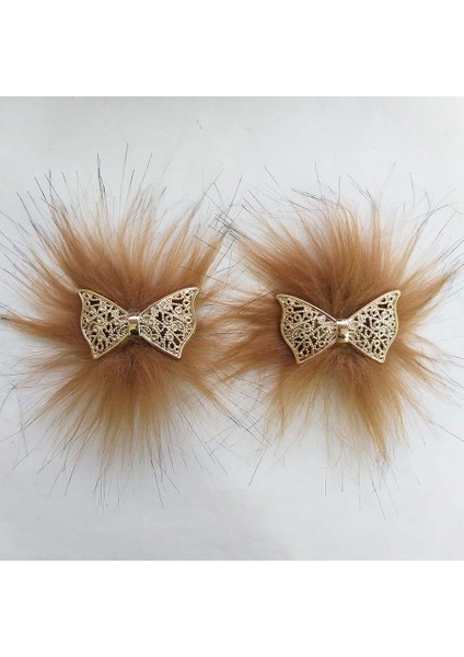 Örgü Fiyonk Patik Tokası -Patik Süsü -1 Çift Renk Çeşitleri