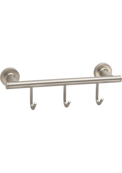 Duvara Montajlı 3'lü Askılık Saten Renk 60X71X28 mm