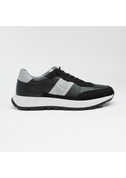 Bağcıklı Hakiki Deri Erkek Sneaker