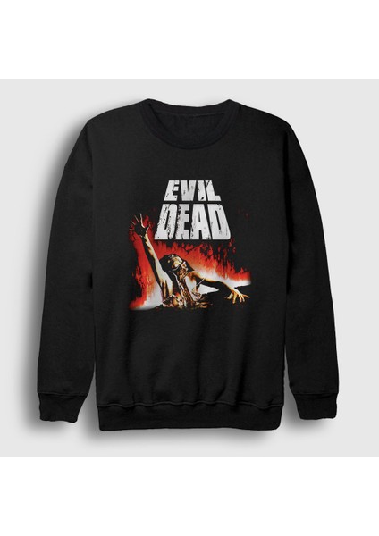 Unisex Siyah Movie Poster Evil Dead Sweatshirt