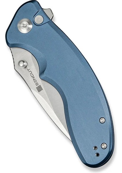 Cybrix Thumb Stud & Flipper & Button Lock Knife Blue Aluminum Handle Çakı indirimleri