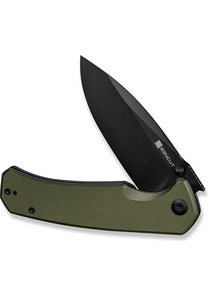 Skarnax Flipper & Thumb Stud Knife Od Green G10 Handle Çakı fırsatları