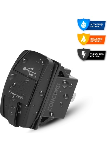 Ch-22 3.1A Çift USB 12-24V Marin Gömme Tip Araç Şarj Soketi fiyatları