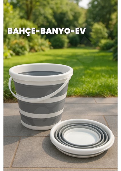 Yer Kaplamaz 13 Lt Katlanır Kova - Temizlik Kovası - Su Kovası - Bahçe Kovası fiyatları