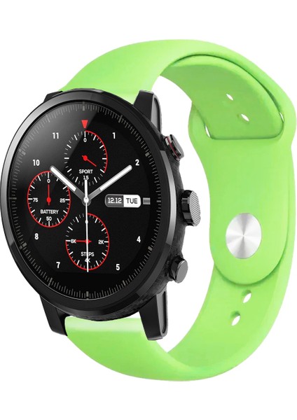 Amazfit Pace 2 Stratos Akıllı Saat Uyumlu Yumuşak Dokulu Silikon Kordon Kayış