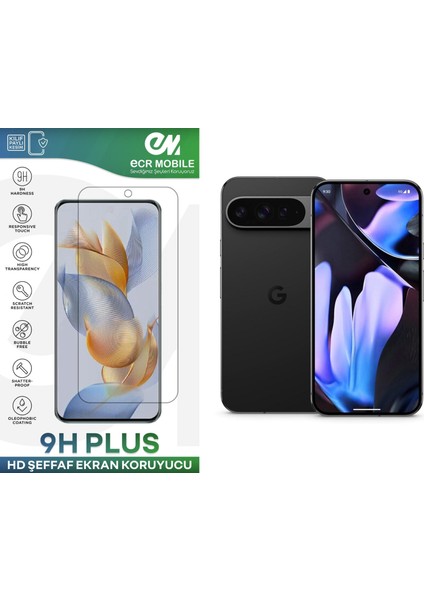 Google Pixel 9 Pro Xl ile Uyumlu Ekran Koruyucu 9h Esnek Nano Cam Şeffaf