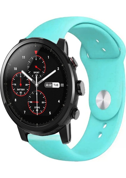 Amazfit Pace 2 Stratos Akıllı Saat Uyumlu Yumuşak Dokulu Silikon Kordon Kayış