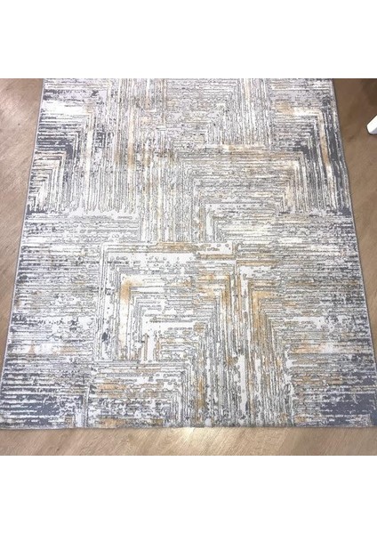 Ares 1005 Gold Modern Geometrik Polyester Halı fırsatları