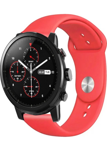 Amazfit Pace 2 Stratos Akıllı Saat Uyumlu Yumuşak Dokulu Silikon Kordon Kayış