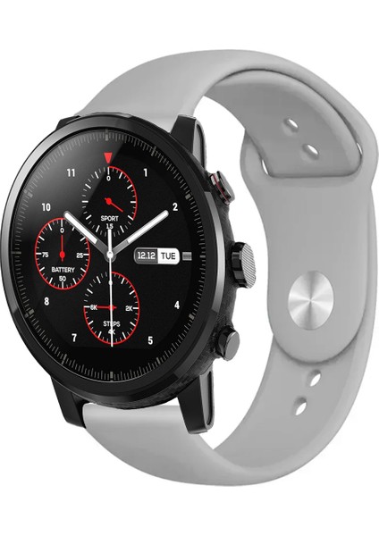 Amazfit Pace 2 Stratos Akıllı Saat Uyumlu Yumuşak Dokulu Silikon Kordon Kayış