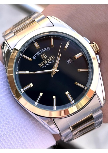 Çelik Kordon 5 Atm Suya Dayanıklı Takvimli Kadran 2 Yıl Garantili Erkek Kol Saati WE.147126.1