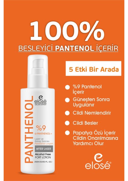 Lazer Epilasyon ve Güneş Sonrası Aloe Vera ve Vitamin E Içerikli Pantenol Bakım Losyonu 250 Ml. fiyatları