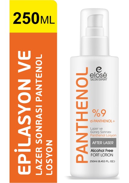 Lazer Epilasyon ve Güneş Sonrası Aloe Vera ve Vitamin E Içerikli Pantenol Bakım Losyonu 250 Ml.