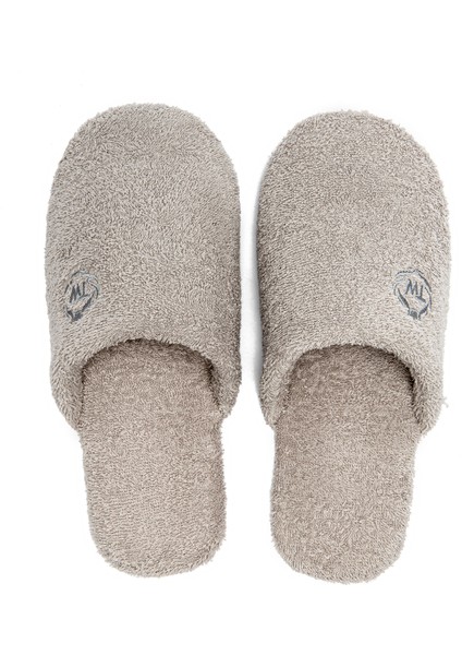 Havlu Kumaş Erkek Banyo Terliği Gri 41/46