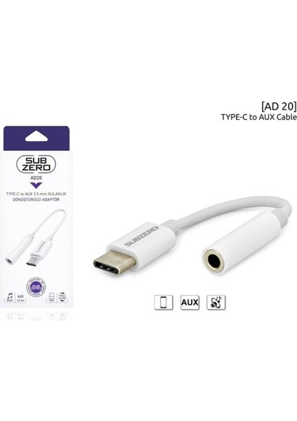 AD20 Type-C To Aux Kulaklık Donustur. I15