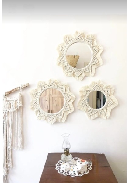 Handmade Bohem Makrome Ayna fiyatları