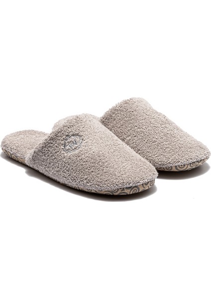 Havlu Kumaş Erkek Banyo Terliği Gri 41/46