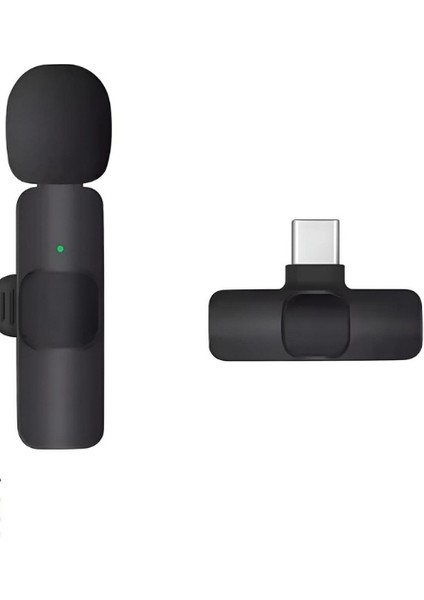 iPhone Lightning Girişli Youtube Tiktok Yayın Kablosuz Yaka Mikrofonu