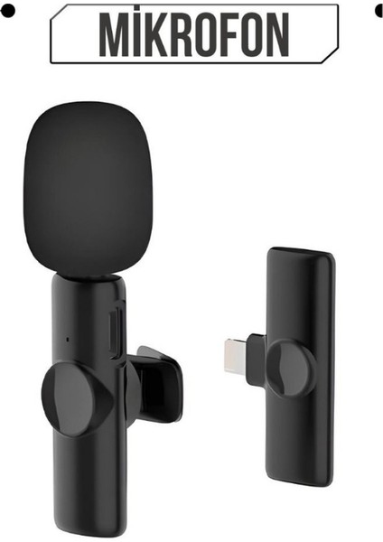 iPhone Lightning Girişli Youtube Tiktok Yayın Kablosuz Yaka Mikrofonu fiyatları