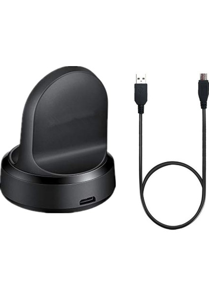 EP-YO805 Samsung Galaxy Watch 46MM SM-R800/42MM SM-R810 Akıllı Saat Kablosuz Şarj Cihazı Şarj Istasyonu ve Kablo (Yurt Dışından)