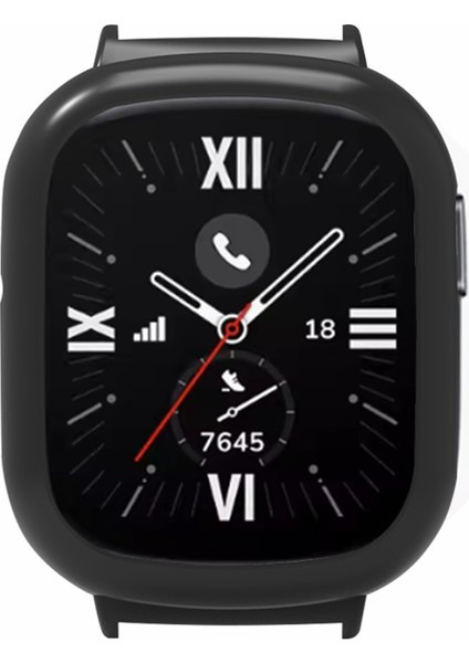 Honor Watch 4 Tampon Çerçeve Kılıfı Sert Pc Saat Koruyucu Kılıf 20MM Adaptör Bağlantılı - Siyah (Yurt Dışından) fiyatları