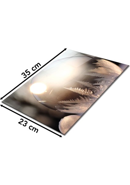 Donmuş Kar Tanesi Cam Kesme Tahtası, Silikon Ayaklı Sunum Kesim Doğrama Tablası, Temperli ve Rodajlı fiyatları