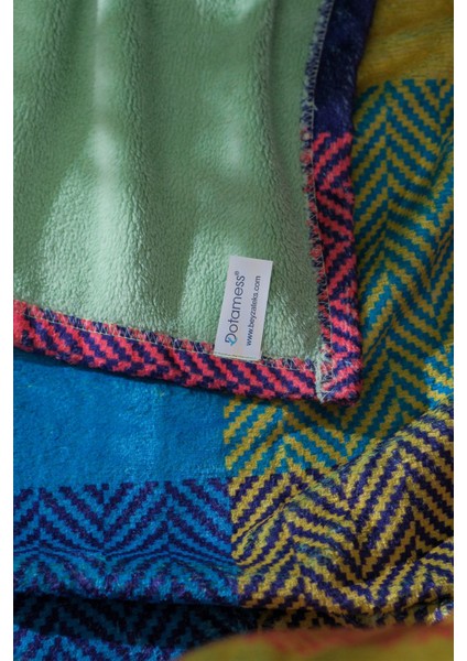 Baskılı Welsoft Çift Renk Tv Battaniyesi 130X170 modelleri