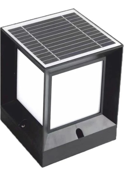 K2 30 Watt Solar Set Üstü Küp Aplik 3 Işık Rengi, Uzaktan Kumandalı Dış Mekan KBA780