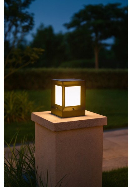 K2 30 Watt Solar Set Üstü Küp Aplik 3 Işık Rengi, Uzaktan Kumandalı Dış Mekan KBA780 fiyatları