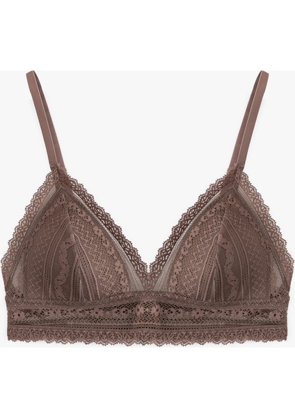 Desteksiz Dantelli Bralet Sütyen