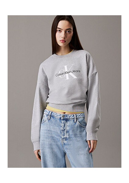 Kadın Gri Sweatshirt